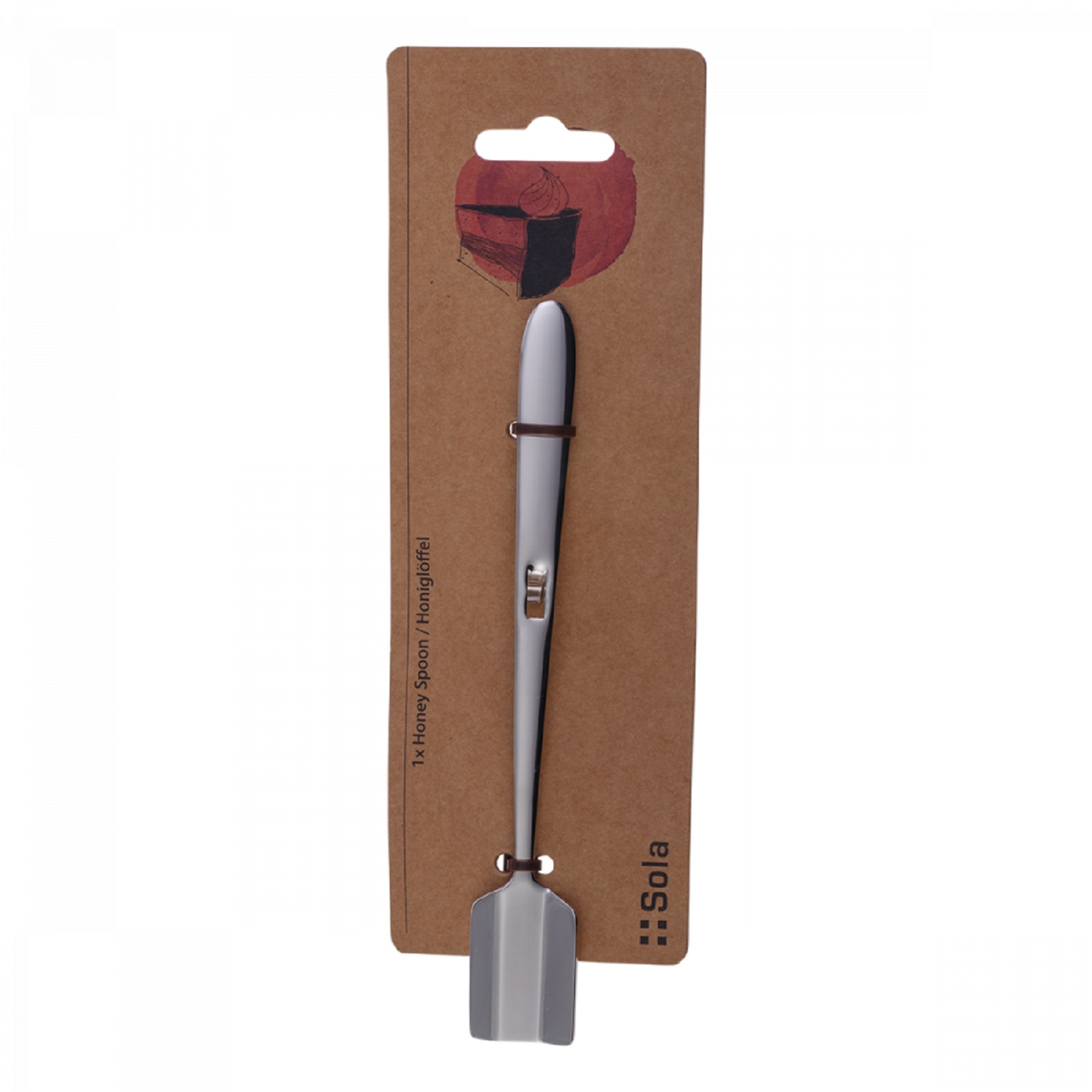 product image - Ложка для меда Sola Switzerland BASIC ALPHA, длина 16 см, серебристый