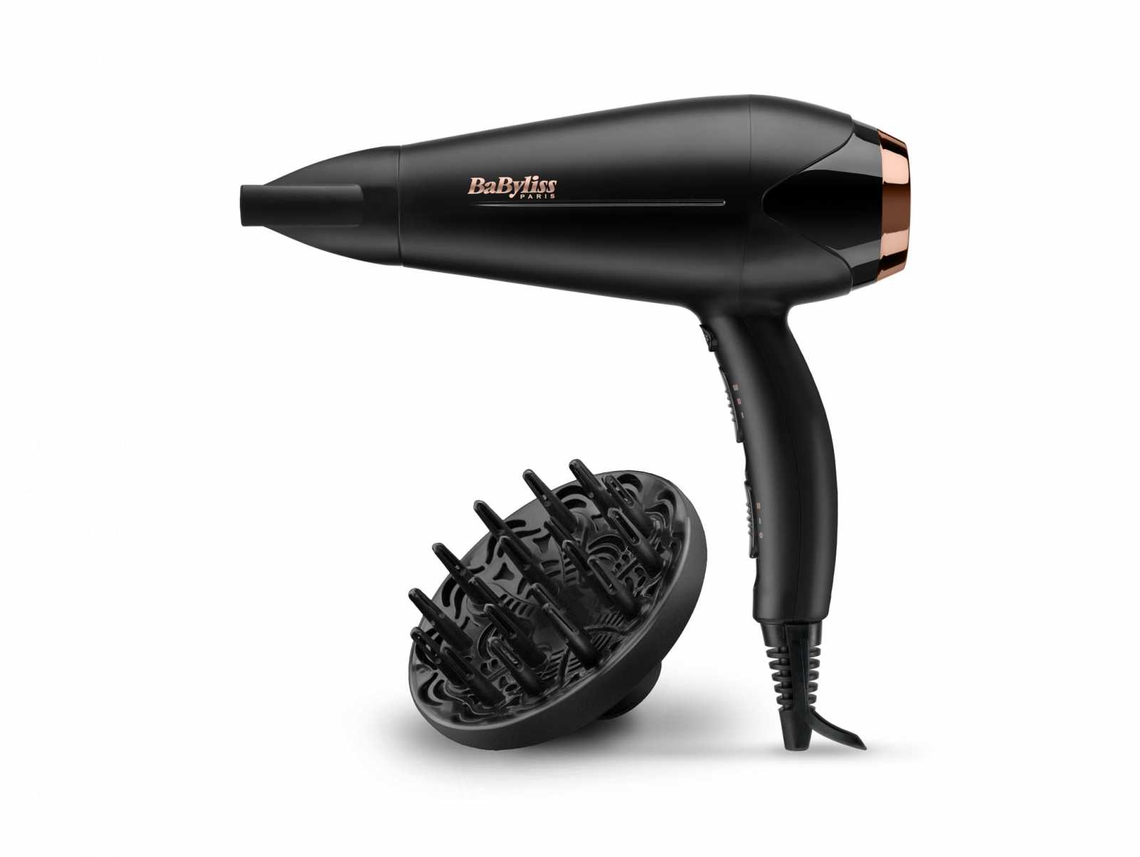 product image - Фен Babyliss, потужність 2200 W, чорний з мідним