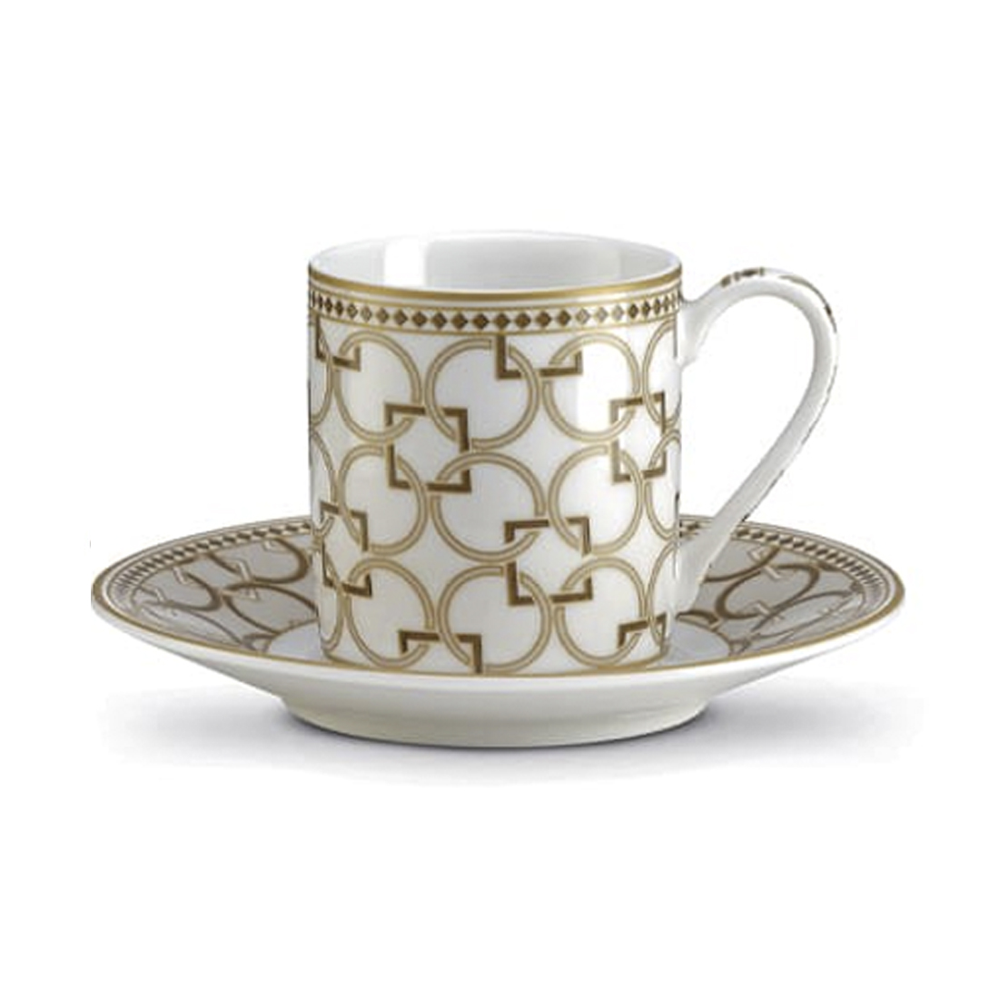Набір чашок із блюдцями Pozzy Milano DECO, об'єм 0,08 л, 2 шт.