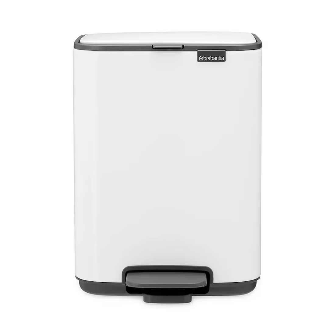 product image - Бак для сміття Brabantia Bo Pedal Bin, об'єм 4 л, білий