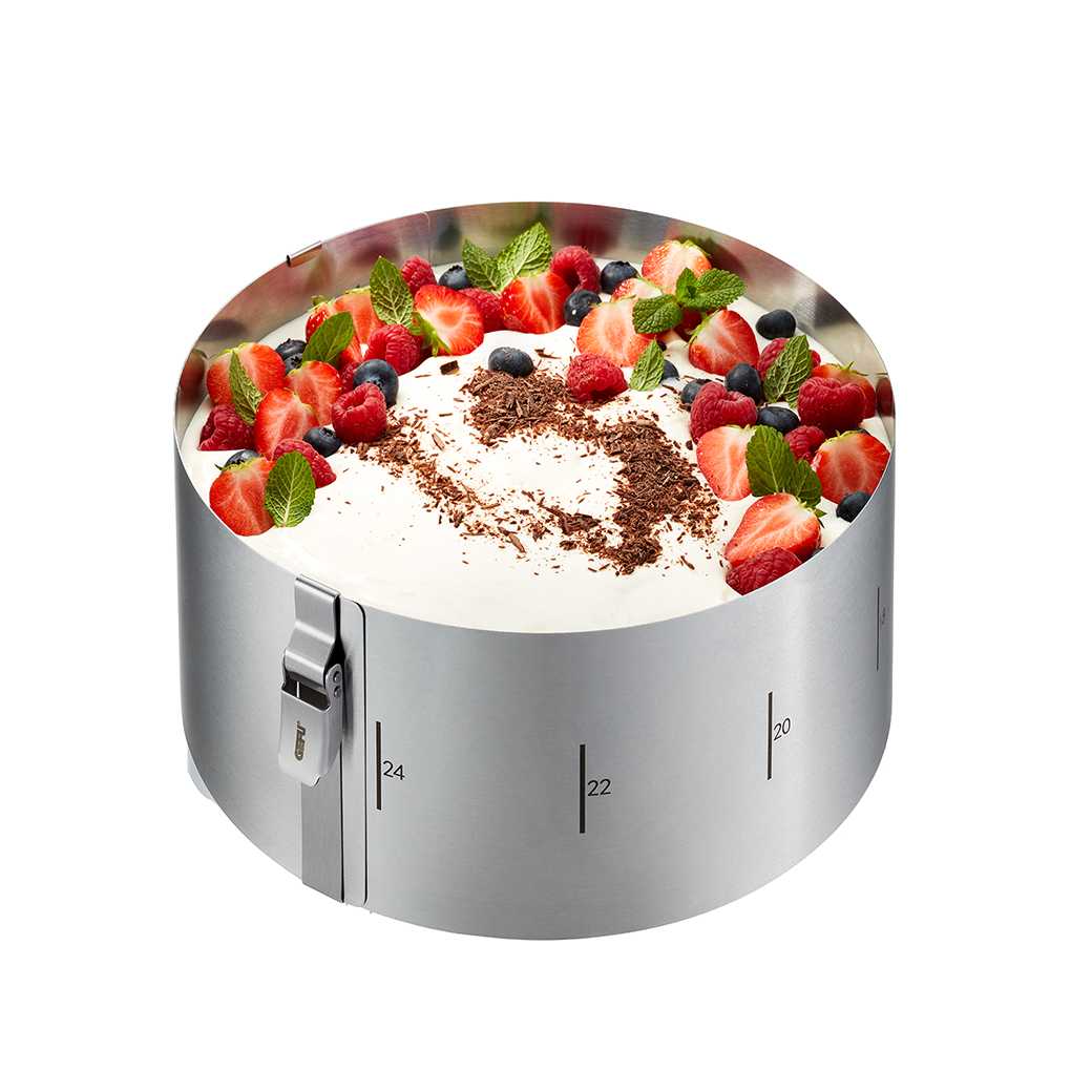 product image - Кольцо кондитерское регулируемое GEFU TONDO CLIP, диаметр 16-30 см, серебристый