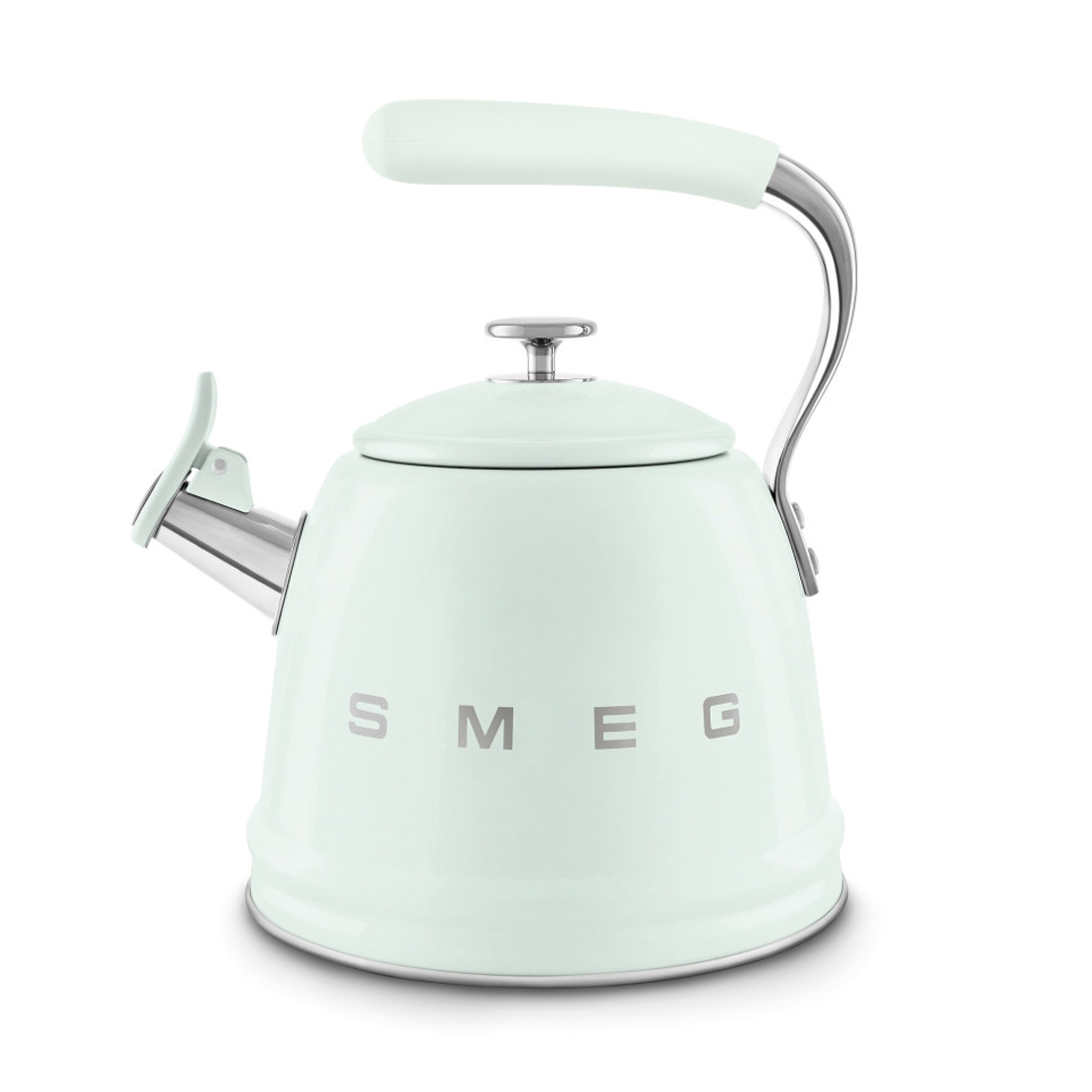 product image - Чайник зі свистком Smeg 50'S STYLE, об'єм 2,3 л, пастельно-зелений