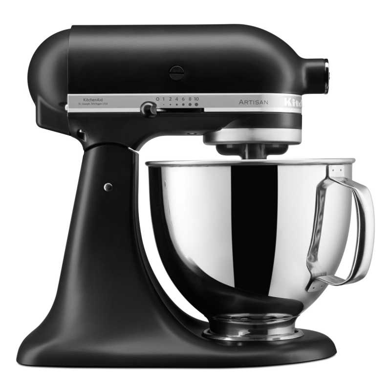 product image - Миксер планетарный KitchenAid ARTISAN, объем чаши 4,83 л, черный матовый