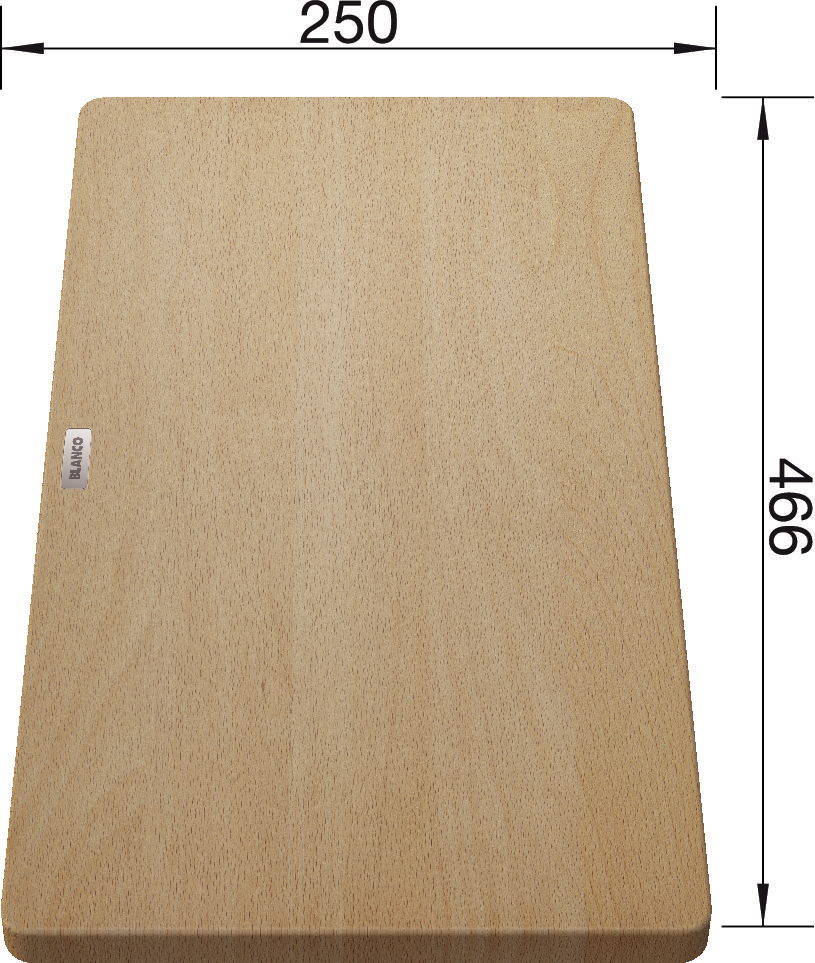 product image - Дошка обробна BLANCO масив бука 465х260 мм