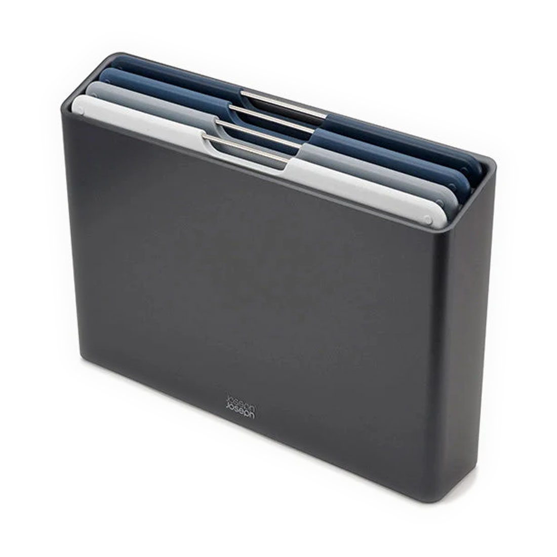 product image - Набор досок разделочных в кейсе Joseph Joseph FOLIO, 7,6x26,2x35,7 см , темно-серый, 5 предметов