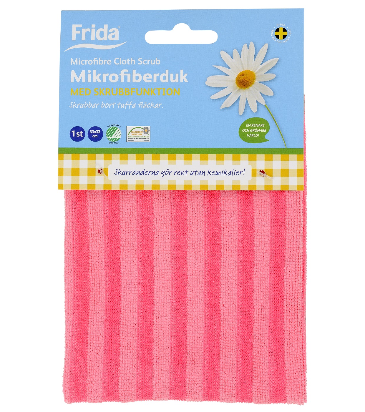 product image - Салфетка для ванной комнаты Frida, 33х33 см, 60% полиэстер, 15% нейлон и 25% полипропилен, розовый