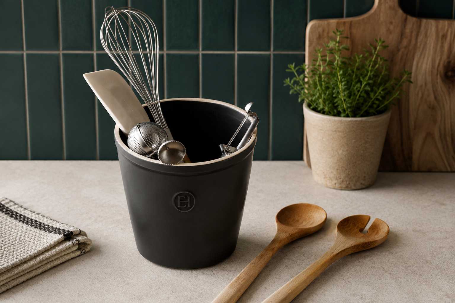 Підставка для кухонного приладдя Emile Henry Kitchen Tools, чорний