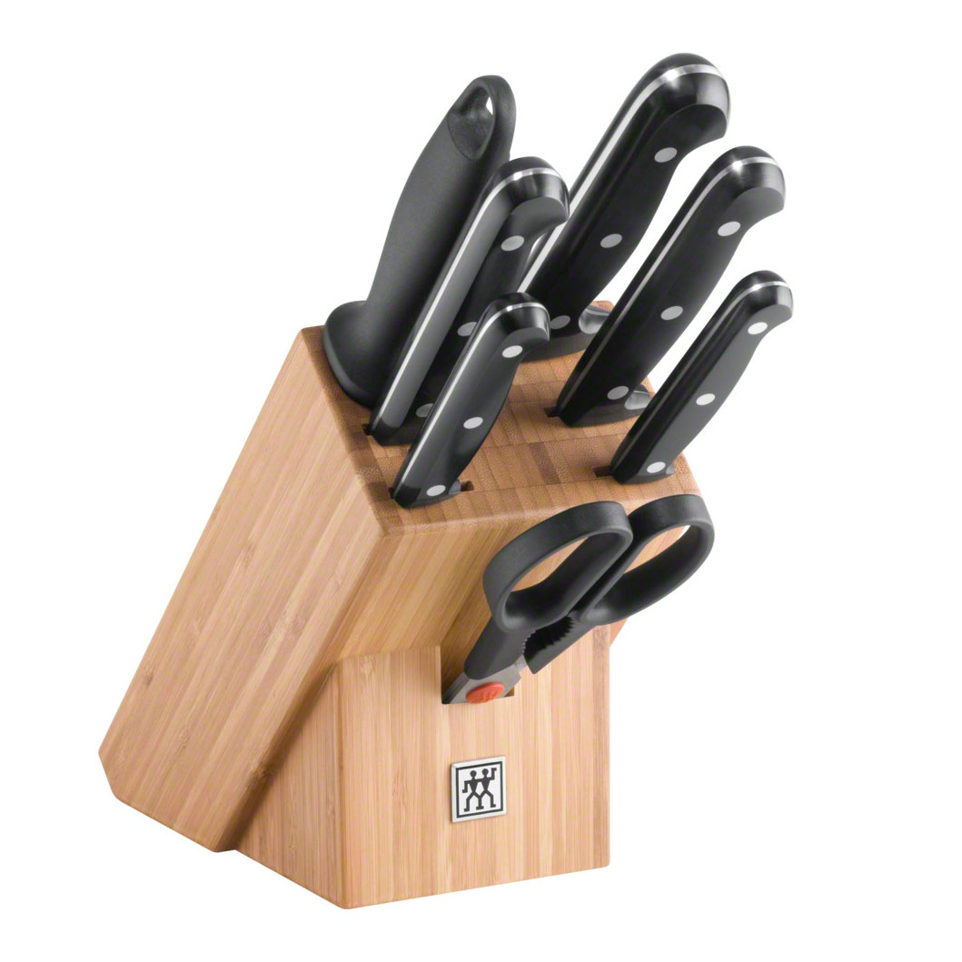 product image - Набір ножів з блоком Zwilling TWIN Chef, 8 предметів, бежевий.