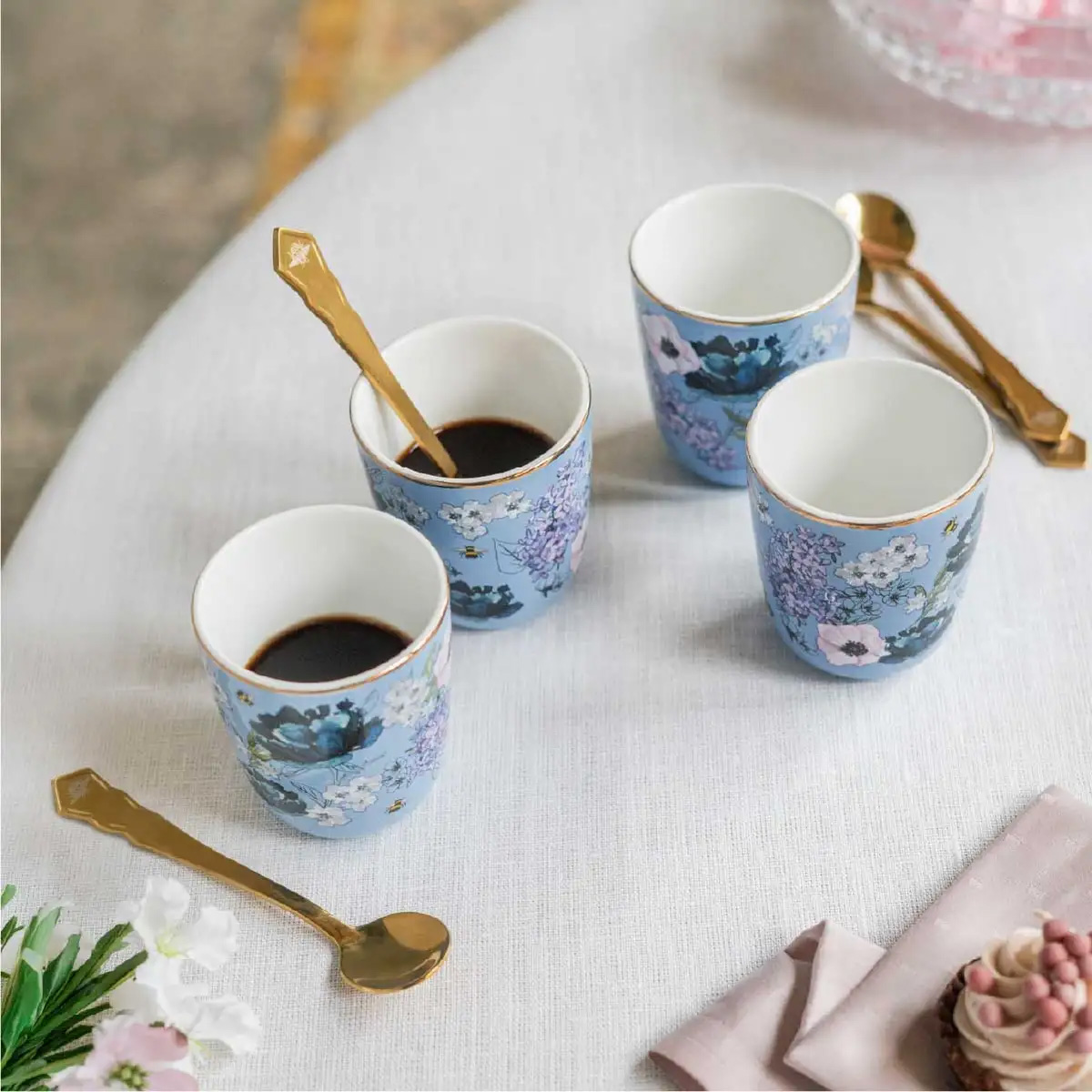 Набор чайных ложек Bialetti BRIDGERTON PVD GOLD, 4 шт