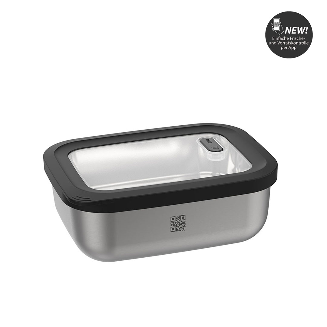 product image - Контейнер для зберігання продуктів GEFU PROVIDO, об'єм 0,6 л, сріблястий