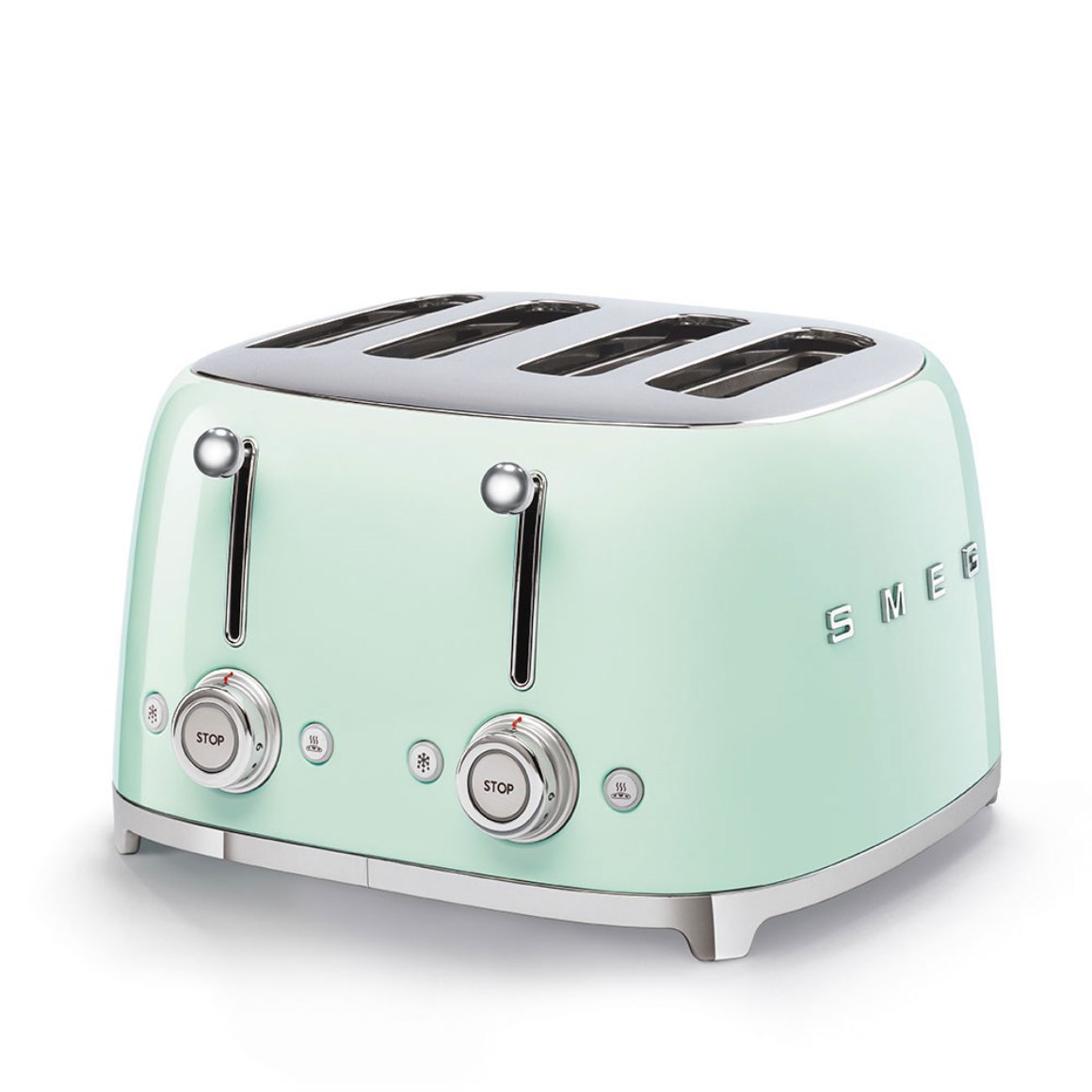 product image - Тостер на четыре слота Smeg 50 Style, 33х30х20 см, мятный