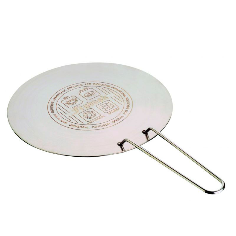 product image - Диск индукционный с щипцами Frabosk, диаметр 22 см, серебристый