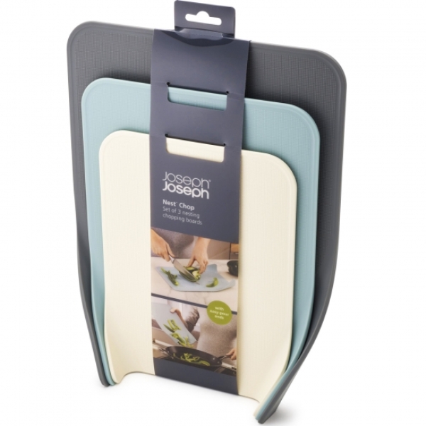 product image - Набор разделочных досок Joseph Joseph CHOPPING BOARDS, белый, синий, серый, 3 предмета