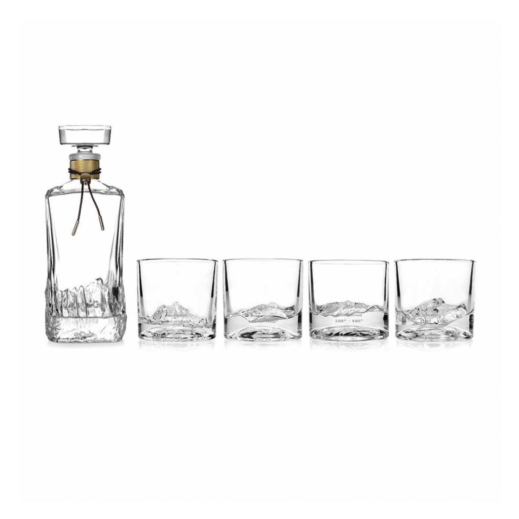 product image - Набор для виски: графин и стаканы Liiton AMERICAN PEAKS, прозрачный, 5 предметов