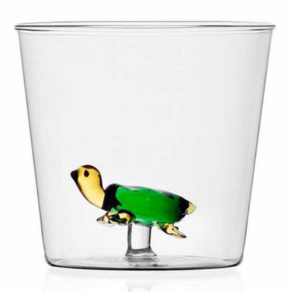 product image - Стакан «Черепаха» Ichendorf ANIMAL FARM, объем 0,32 л, высота 8,5 см, прозрачный
