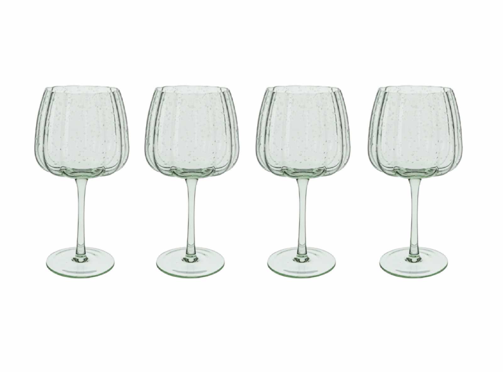 product image - Набір келихів для джину Laura Ashley GLASS COLLECTABLES, об'єм 0,52 л, зелений, 4 шт.