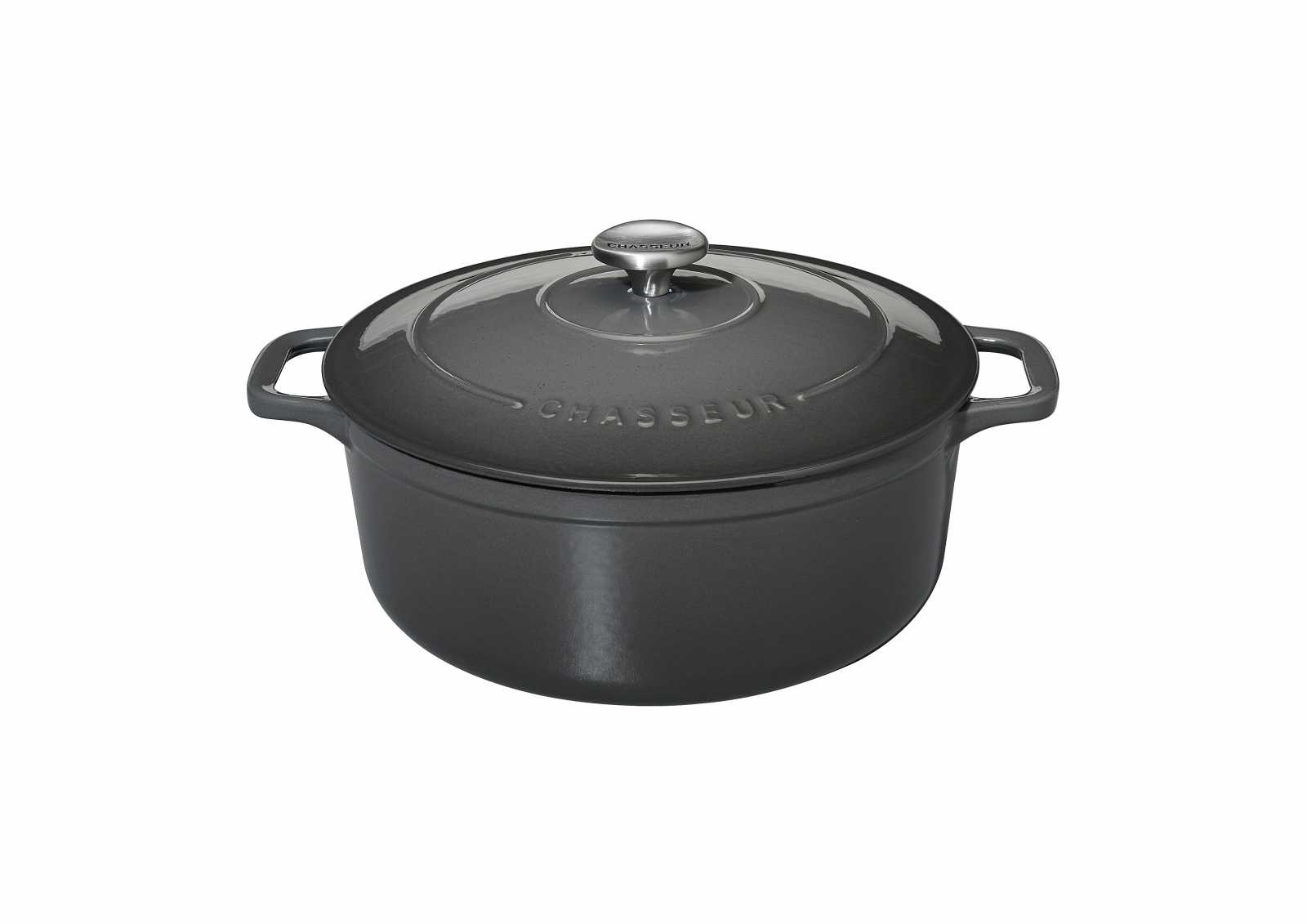 product image - Каструля з кришкою чавунна Chasseur ROUND CASSEROLE, об'єм 1,8 л, діаметр 18 см, чорний