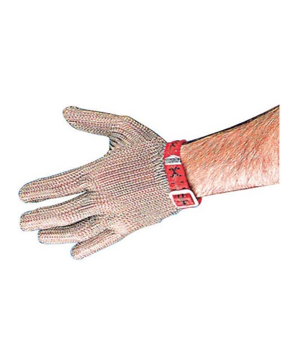 product image - Перчатка кольчужная из нержавеющей стали Paderno KITCHEN UTENSILS, размер L, серебристый