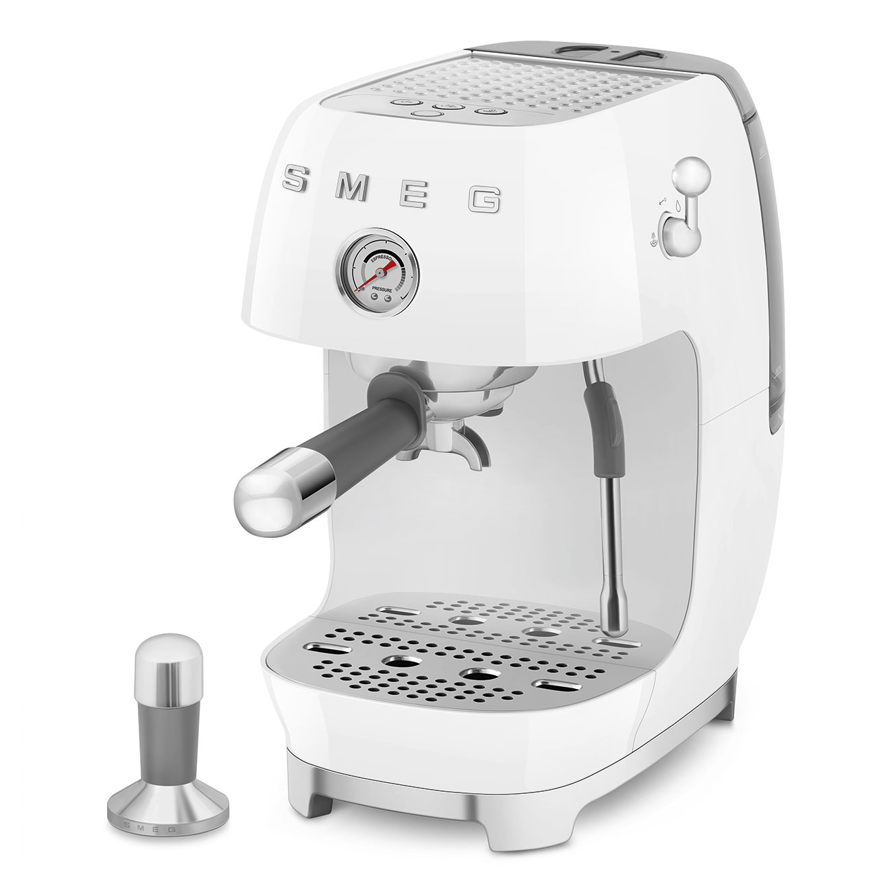 Кавоварка еспресо Smeg 50 Style, 36,4x20,5x29,5 см, білий