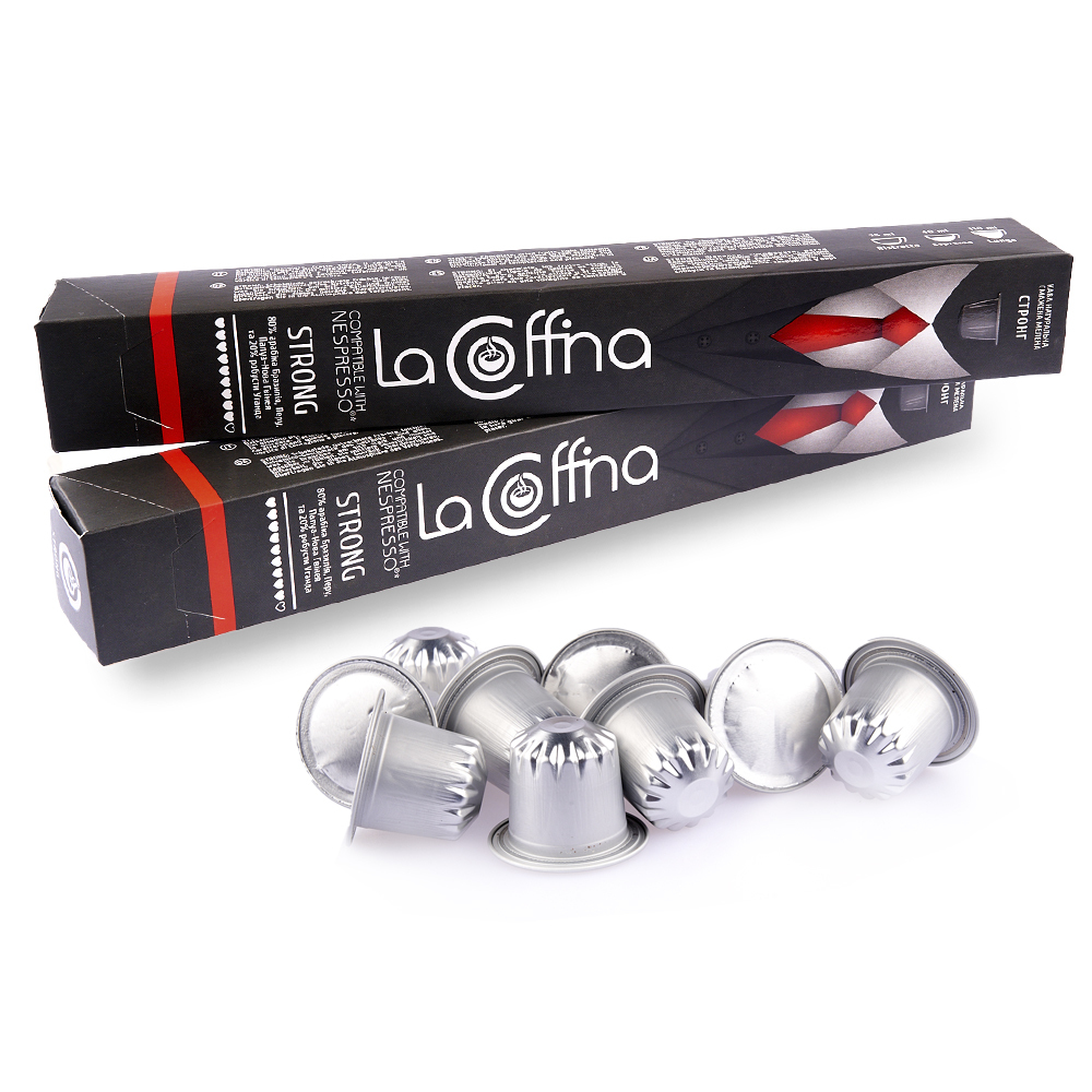 Кава в капсулах La Coffina "STRONG" (10 шт.)
