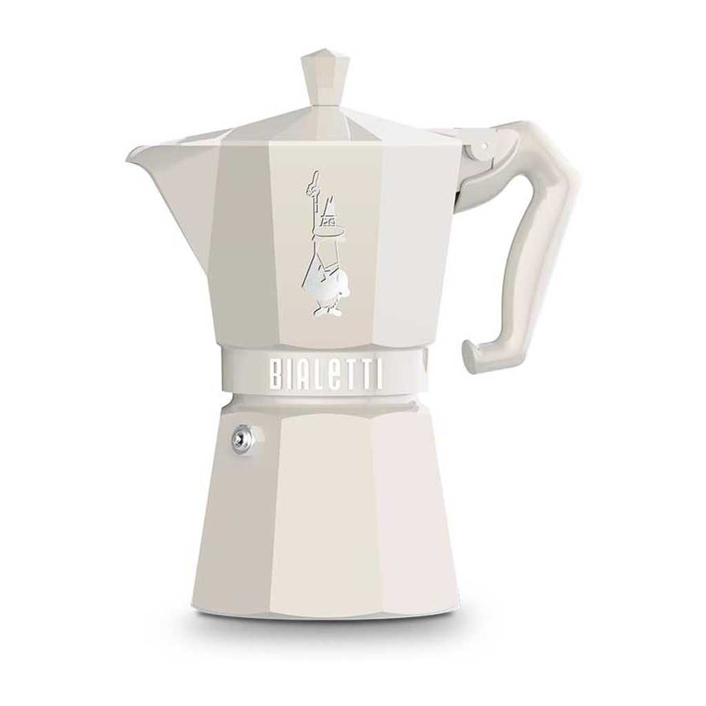 product image - Кавоварка гейзерна Bialetti MOKA EXCLUSIVE, на 6 чашок, бежева