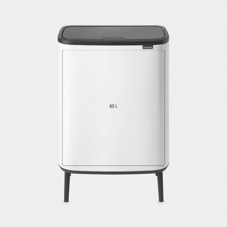 Бак для сміття Brabantia BO WASTE BIN HI, об'єм 60 л, білий