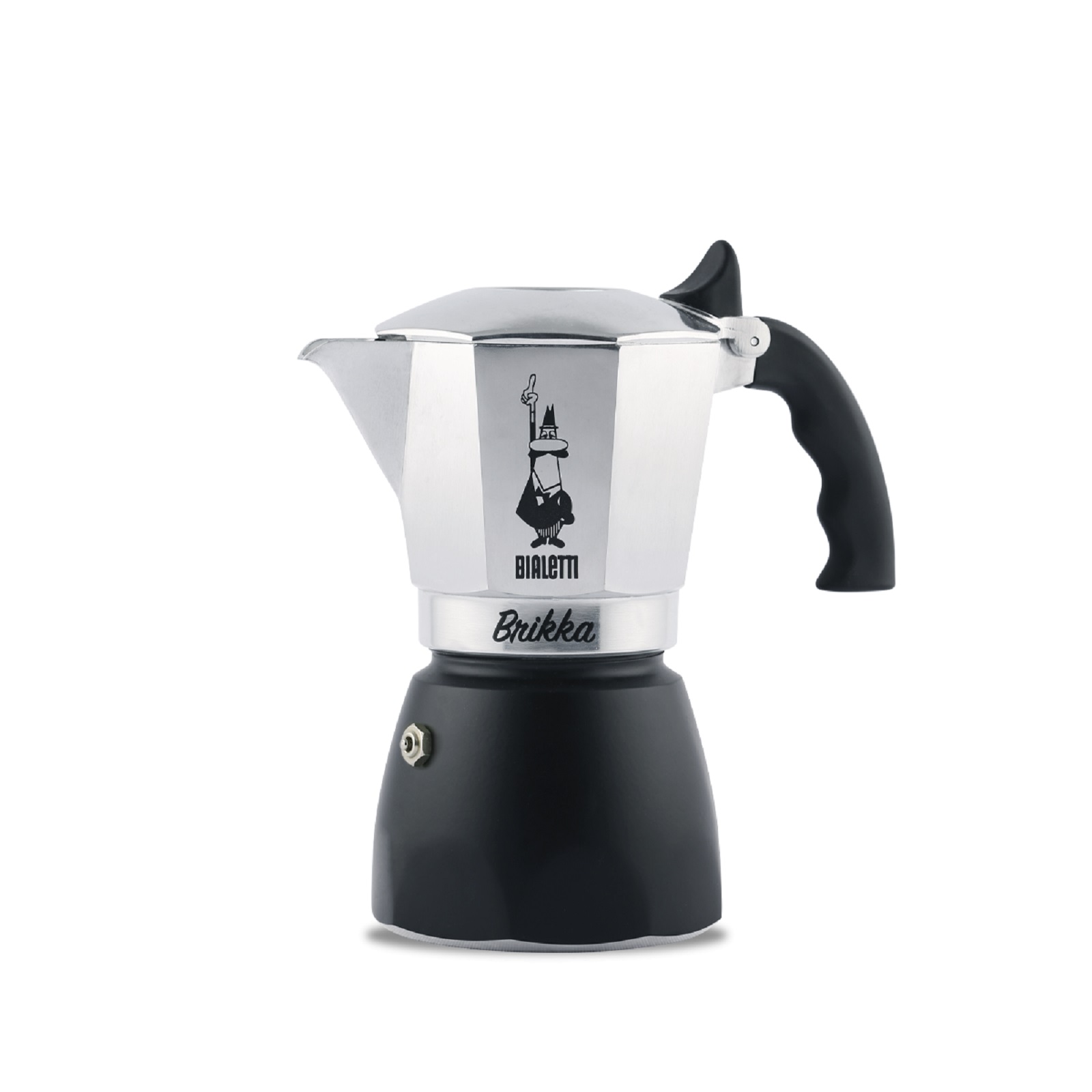 product image - Коферварка гейзерная Bialetti Brikka, на 4 чашки, серо-черный