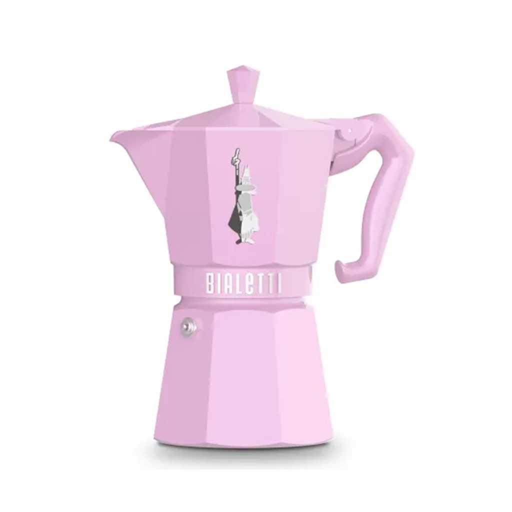 product image - Кофеварка гейзерная Bialetti MOKA EXCLUSIVE, на 6 чашек, розовый