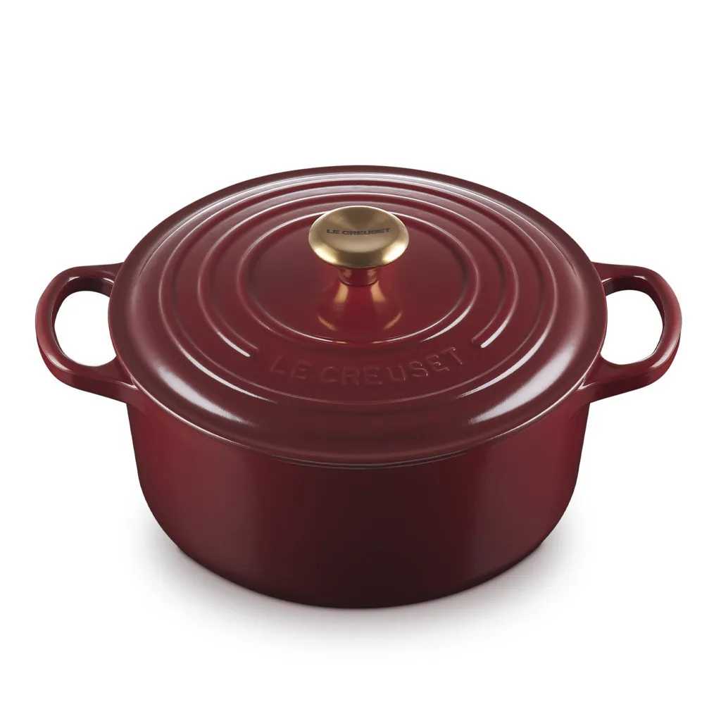 product image - Каструля з кришкою Le Creuset CAST IRON, об'єм 3,3 л, діаметр 22 см, гранат