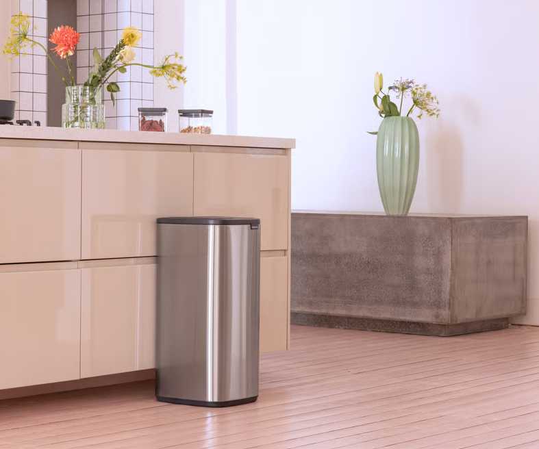 Бак для сміття Brabantia Bo Touch Bin, об'єм 30 л, сталевий матовий