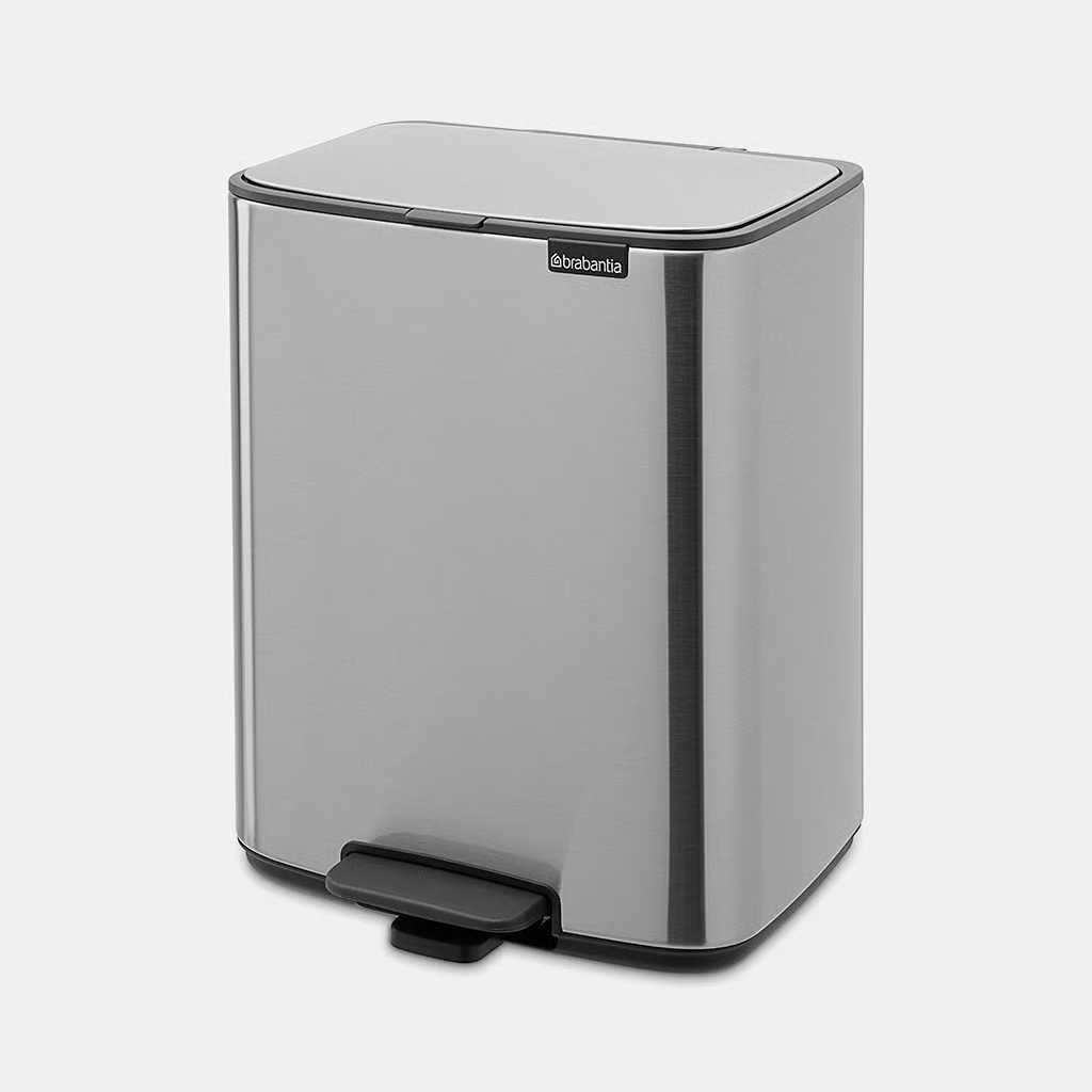 Бак для сміття Brabantia Bo Pedal Bin, об'єм 12 л, сталевий матовий