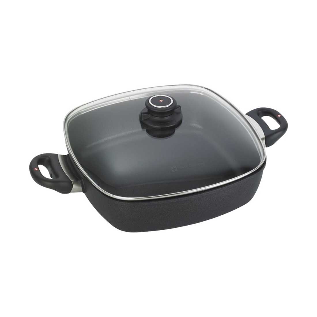 product image - Сотейник із кришкою квадратний Swiss Diamond XD INDUCTION, 28х28 см, чорний