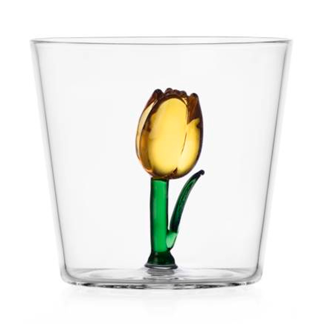 product image - Стакан «Желтый тюльпан» Ichendorf Botanica, объем 0,3 л, прозрачный