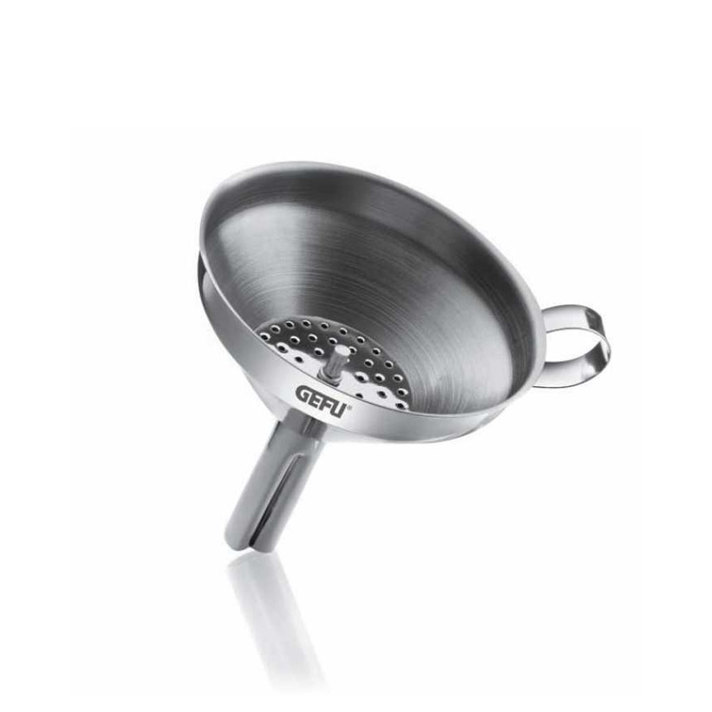 product image - Воронка со съемным ситом GEFU Kitchen Aids, диаметр 10,5 см, серебристый