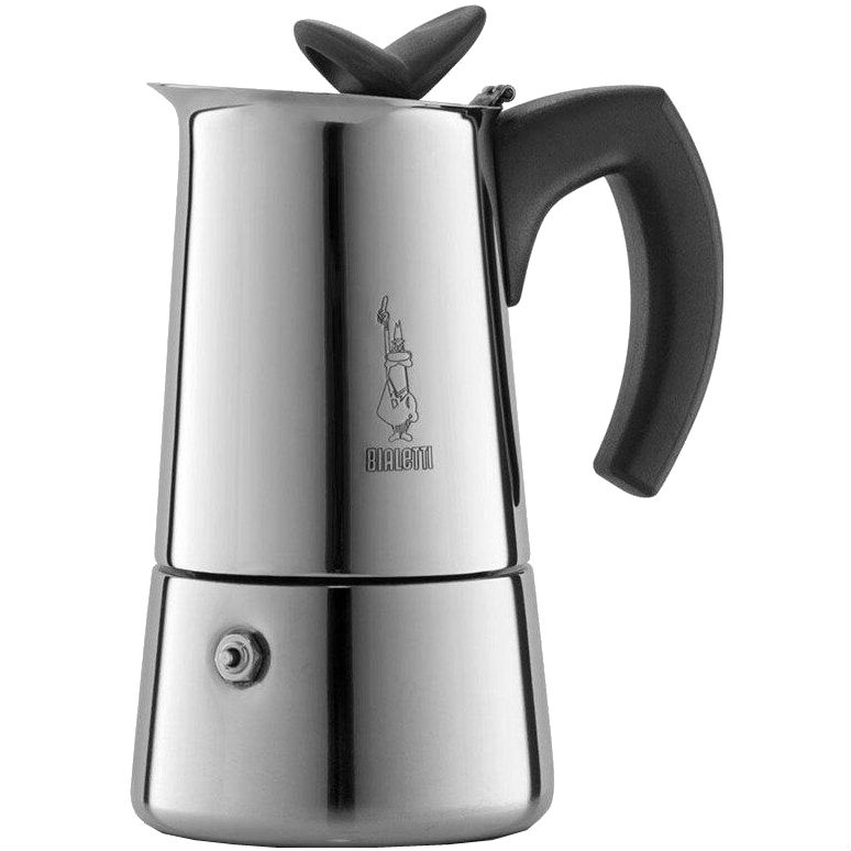 product image - Кофеварка гейзерная Bialetti MUSA INDUCTION, на 6 чашек, серебристый