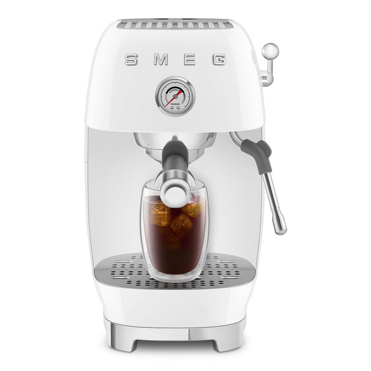 Кавоварка еспресо Smeg 50 Style, 36,4x20,5x29,5 см, білий