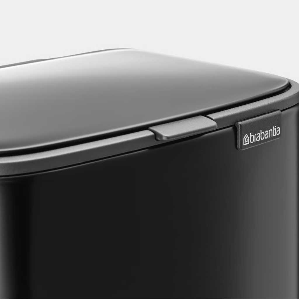 Бак для сміття Brabantia Bo Pedal Bin, об'єм 4 л, чорний матовий
