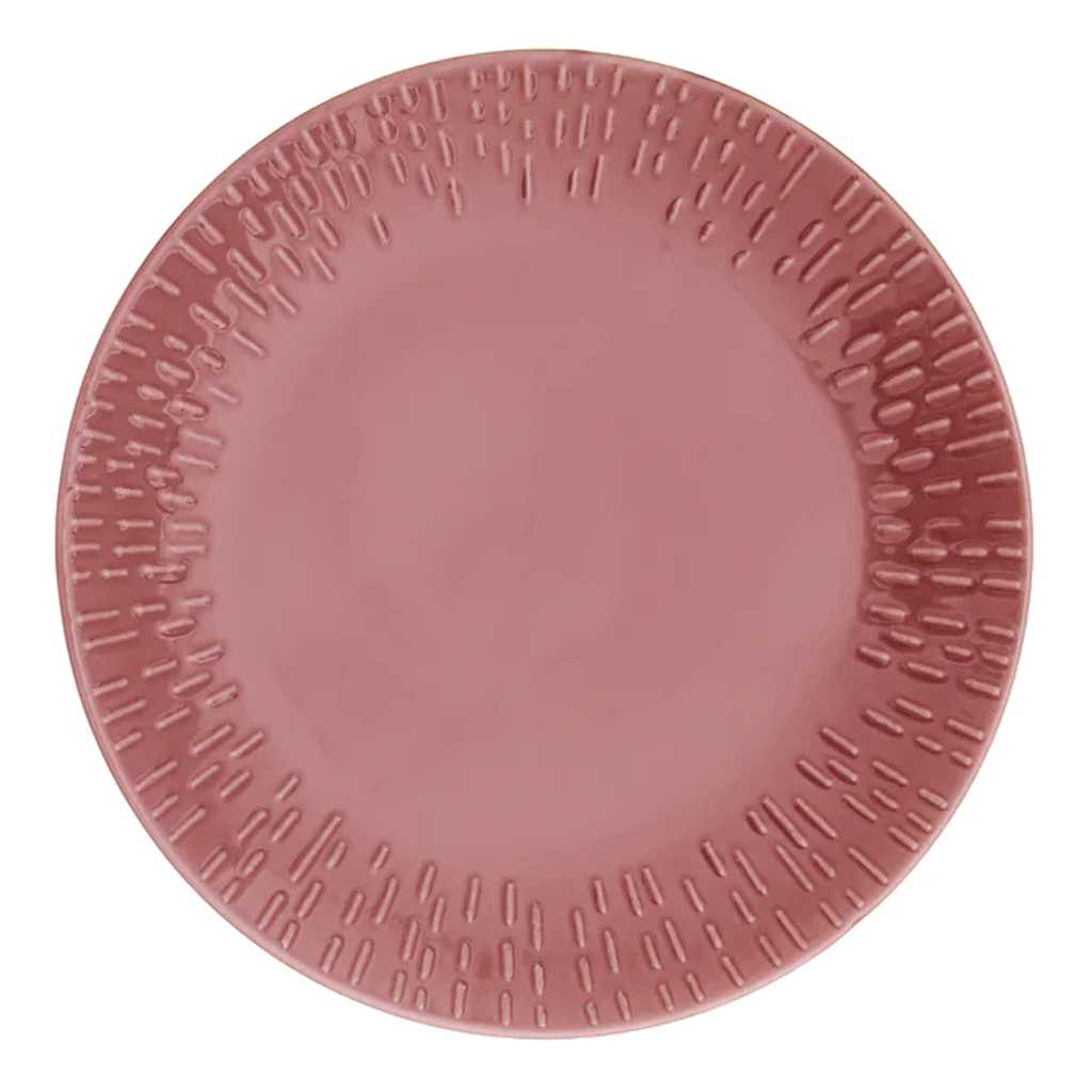 product image - Тарелка фарфоровая Aida CONFETTI, диаметр 21 см, бордовый