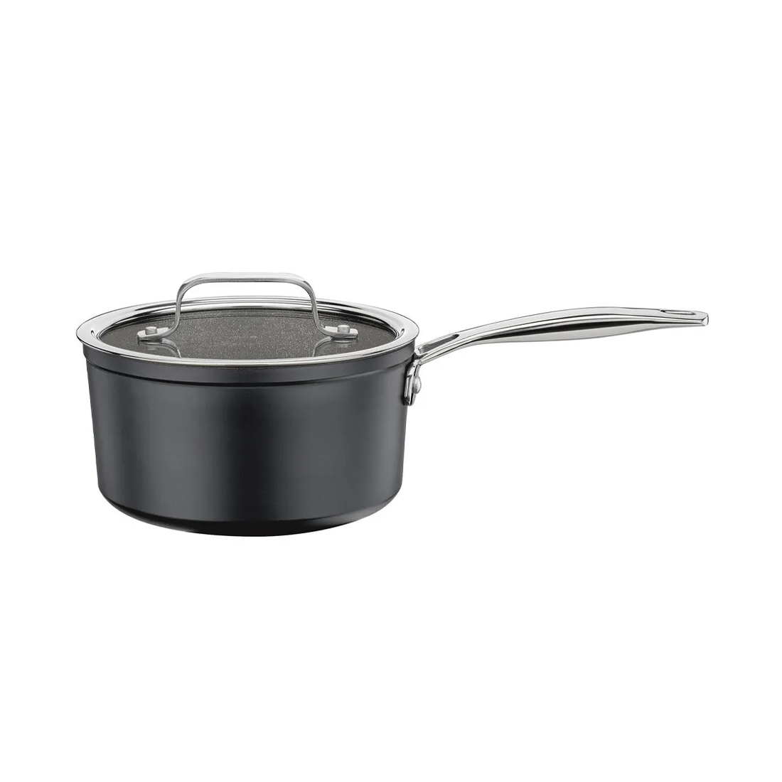 product image - Ківш з кришкою Spring MERIDIAN INTENSE PRO, об’єм 2,2 л, діаметр 18 см, чорний