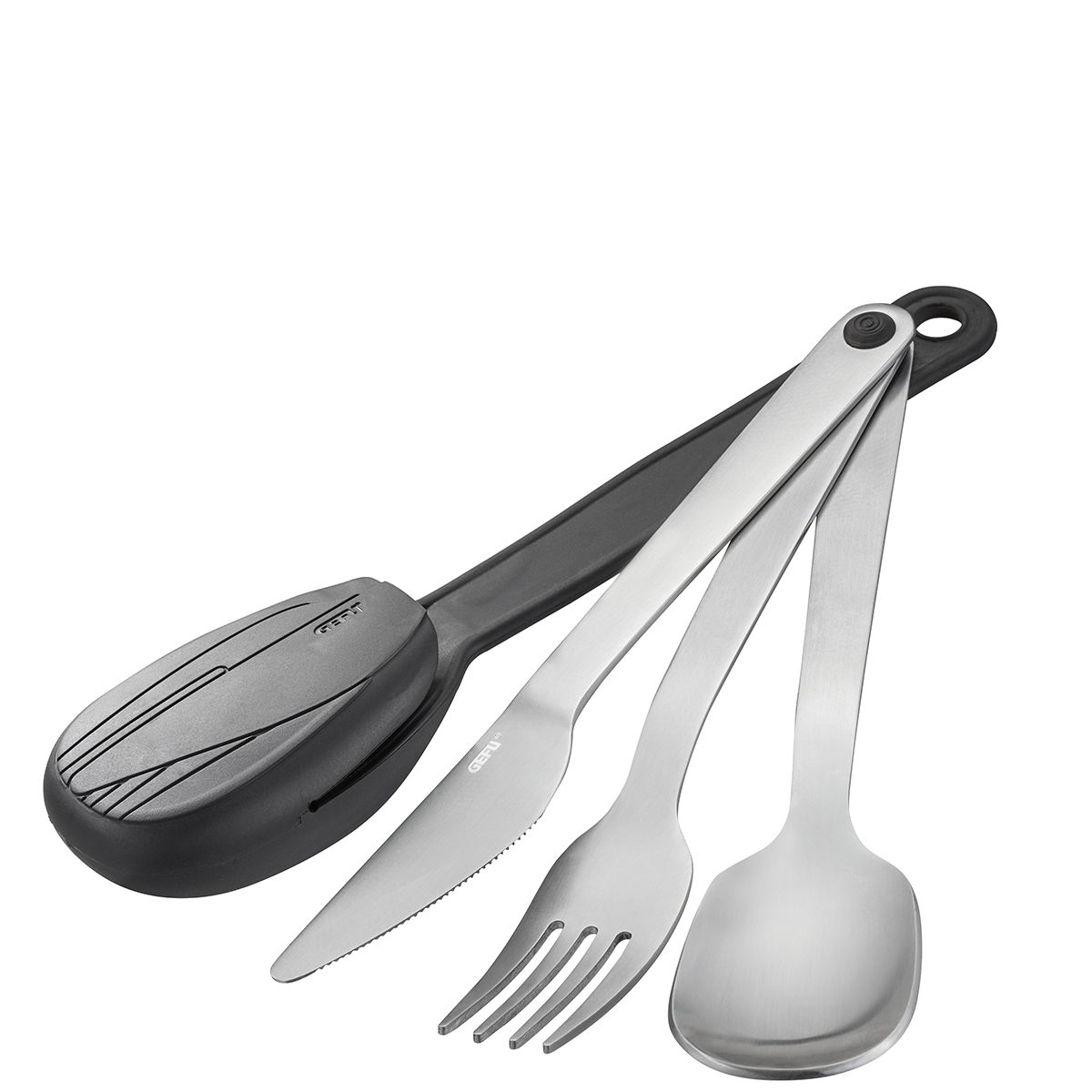 product image - Набор столовых приборов GEFU Cutlery Set MOVE, 4 предмета, серебристый