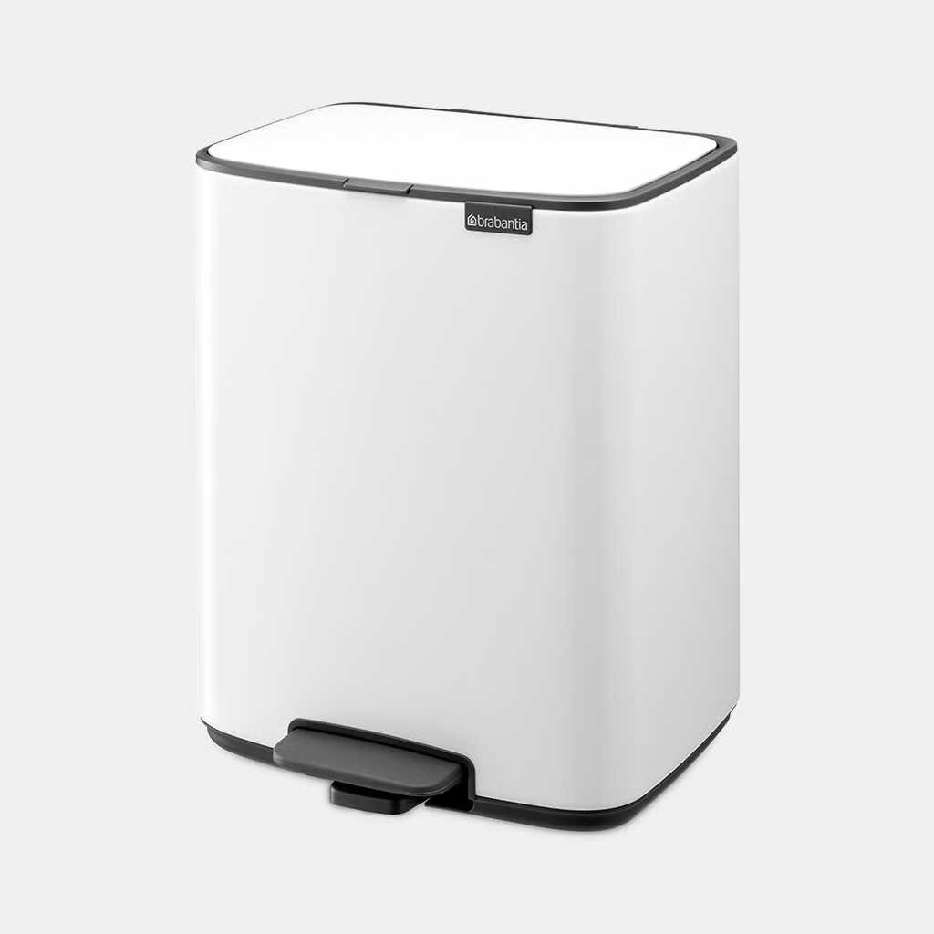 Бак для сміття Brabantia Bo Pedal Bin, об'єм 12 л, білий