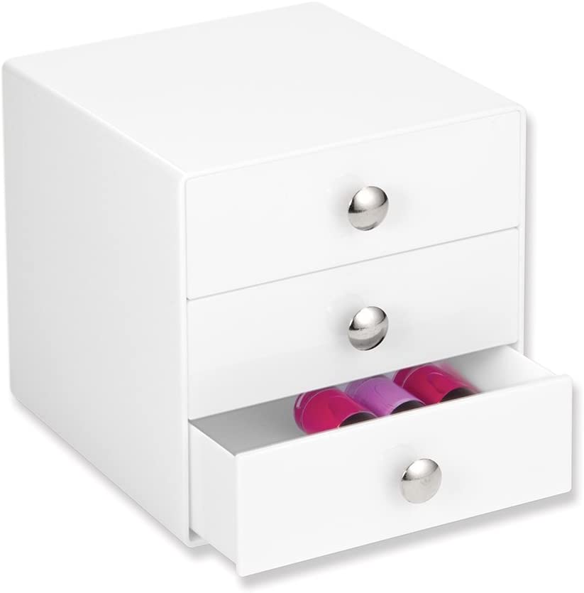 product image - Міні комод-органайзер InterDesign VANITY ORGANIZATION, білий