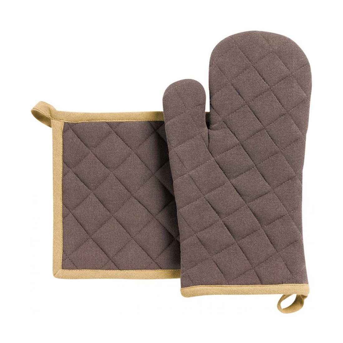 product image - Набор кухонный: варежка и прихватка Winkler GRACE, кофейный, 2 предмета