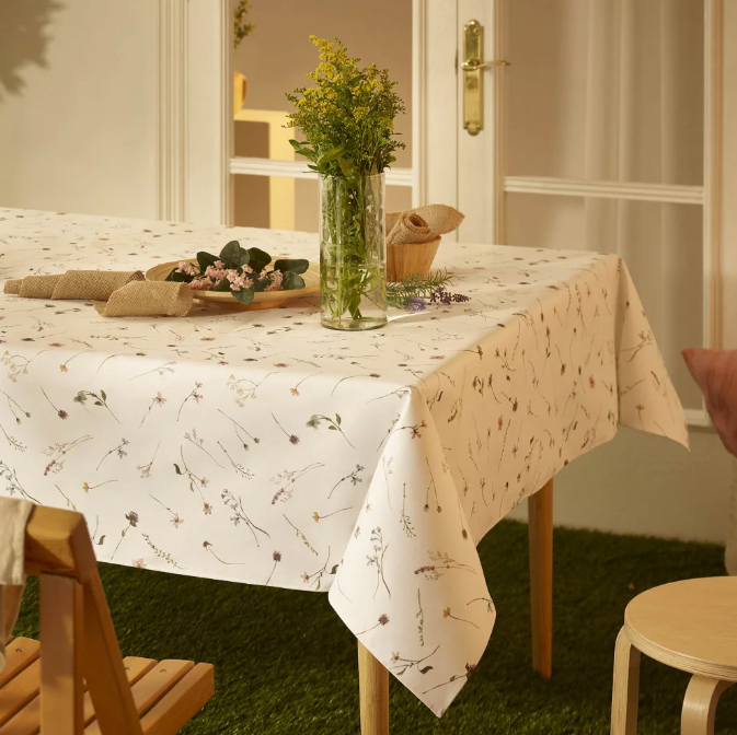 product image - Скатерть прямоугольная Atenas Liberty White/Colorful, размер 150х250 см