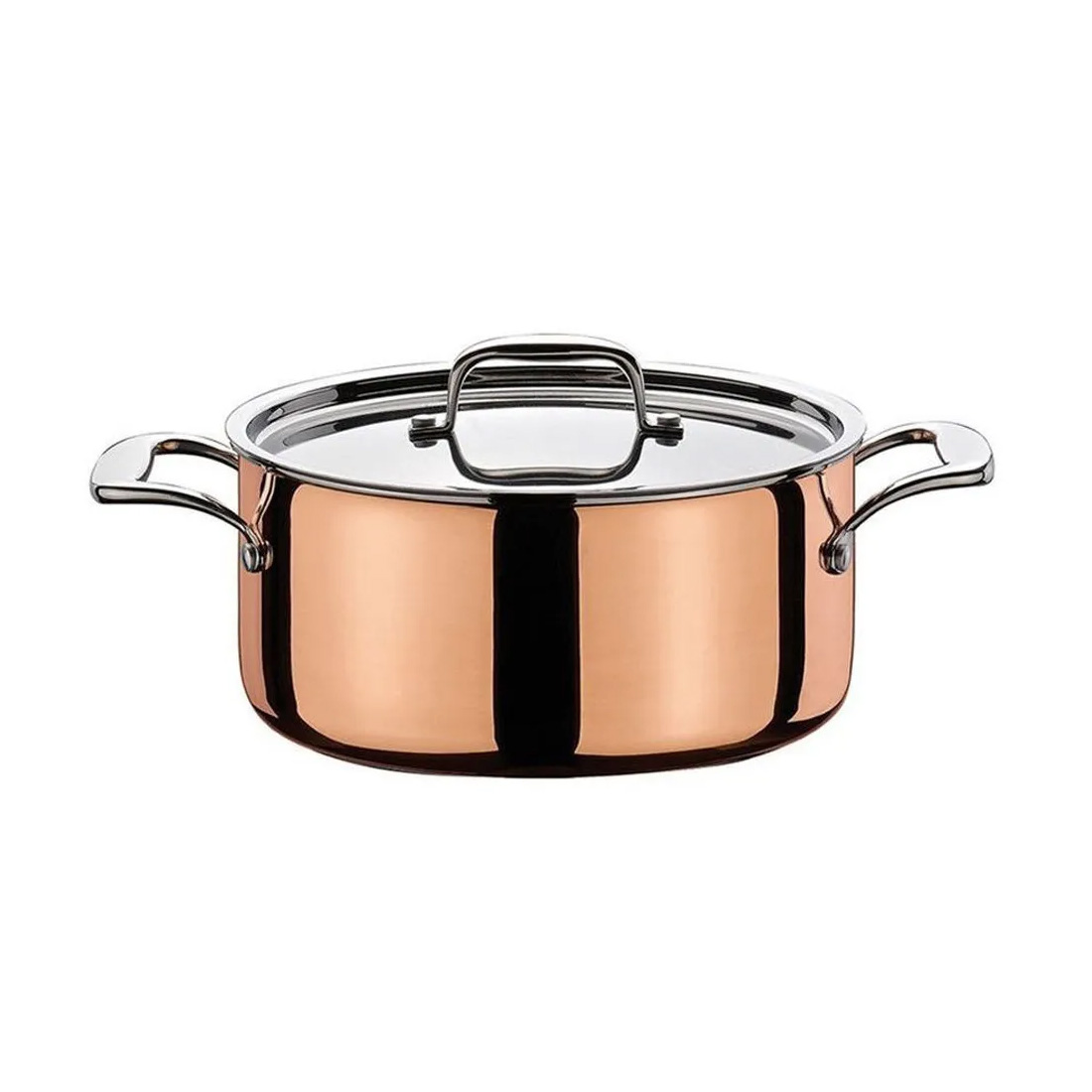 product image - Каструля з кришкою Spring Culinox, об'єм 4,7 л, діаметр 24 см, мідний