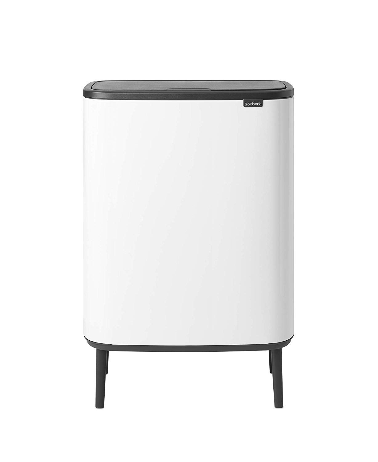 product image - Бак для мусора c 2 ведрами (объем 2х30 л) Brabantia Bo Touch Bin Hi, белый