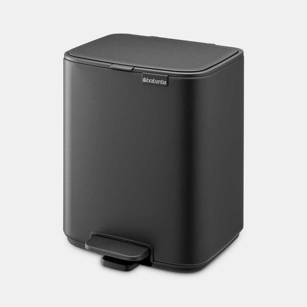 Бак для сміття Brabantia Bo Pedal Bin, об'єм 7 л, темно-сірий