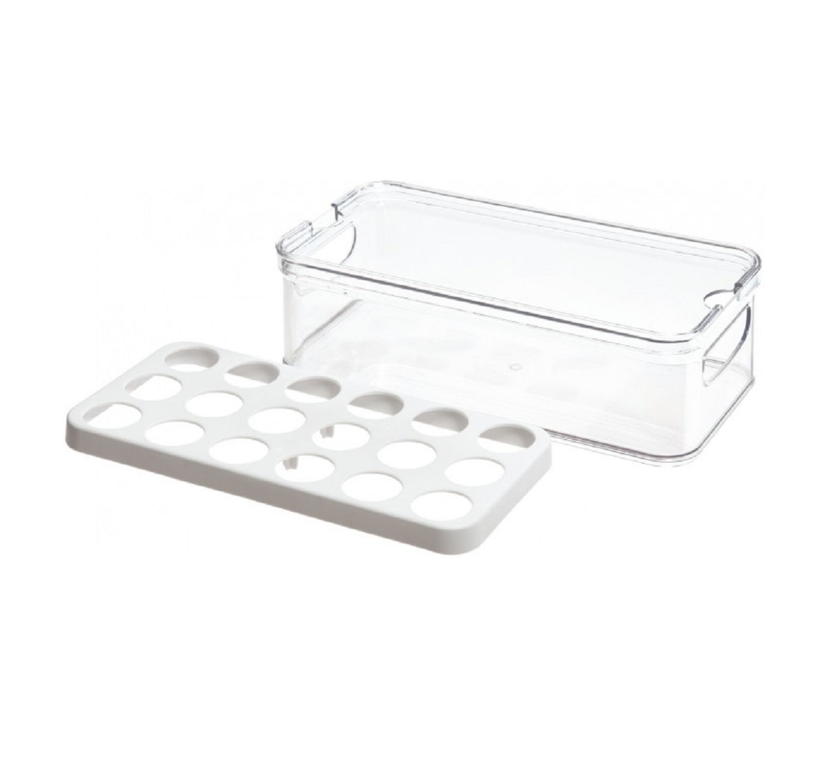 product image - Контейнер для хранения яиц (на 18 яиц) iDesign CRISP, 32,5х16,2х10 см, BPA-free пластик, прозрачный