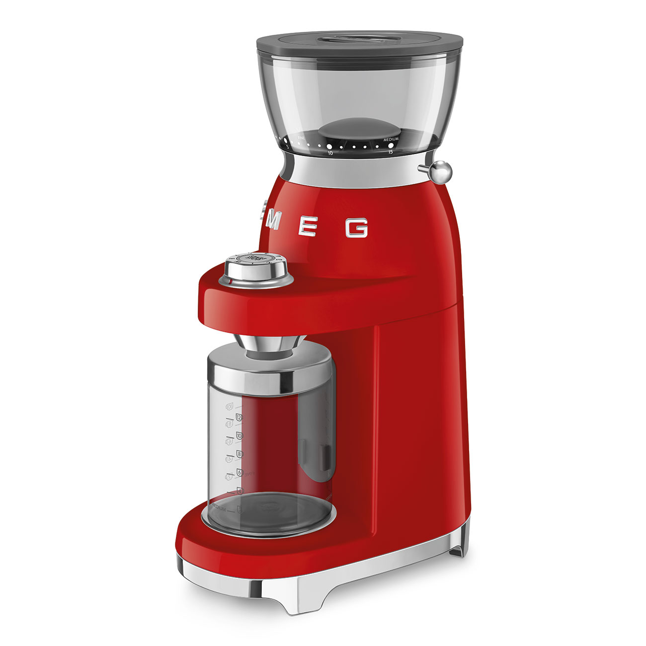 Кофемолка Smeg 50 STYLE, 15x34,5x22 см, красный