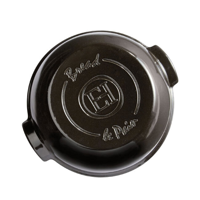 Форма для випікання хліба кругла з кришкою Emile Henry SPECIALIZED COOKING, кераміка, 32,5x29,5x14 см, чорний